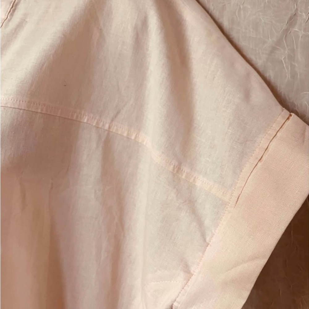 Peach color Boxy Blouse with short Sleeves - Picture 5 of 10